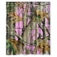 thumbnail image 1 of Cortina de ducha con diseño de rama de árbol y camuflaje rosa, con ganchos, tamaño 60 x 72 pulgadas, 1 of 3