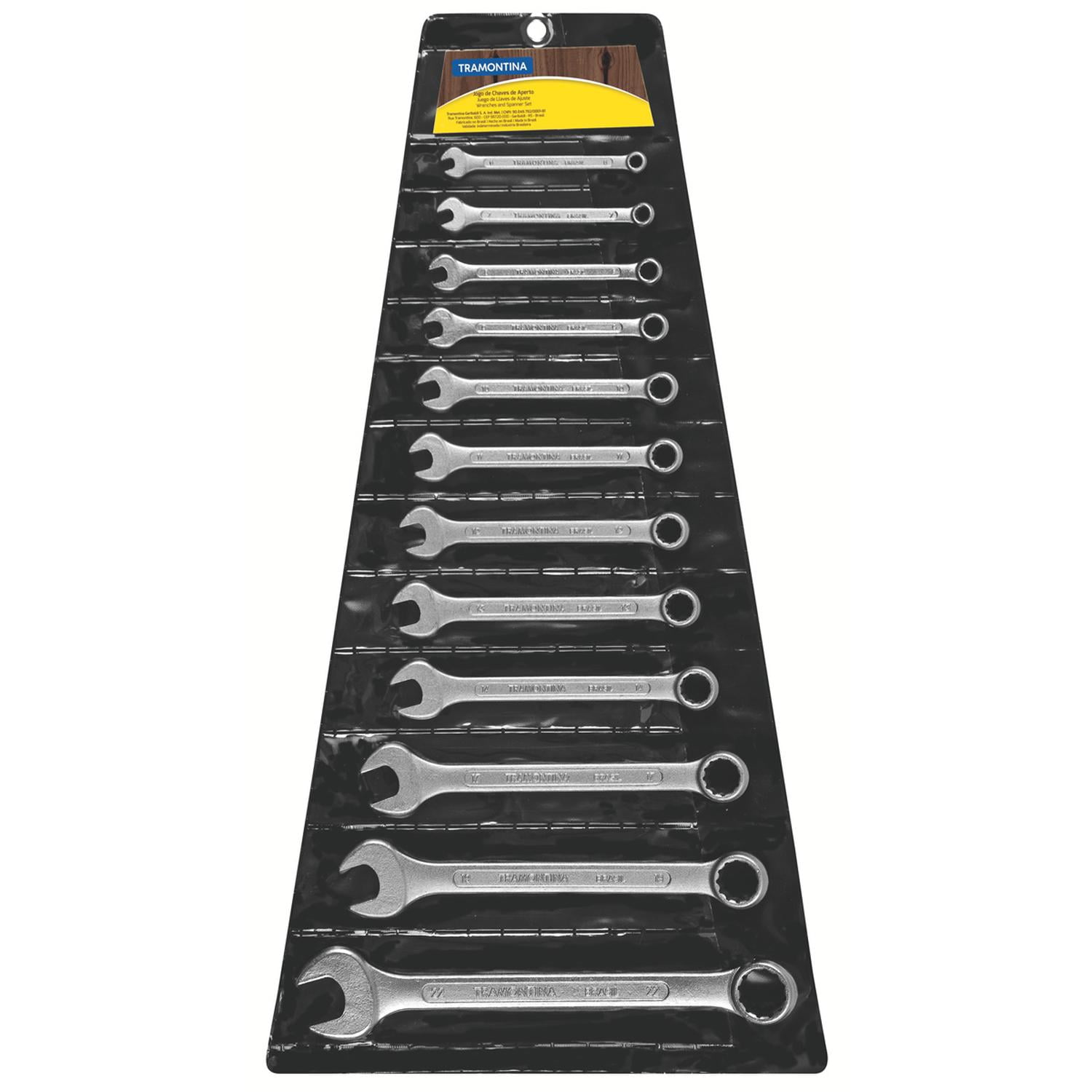 Juego De Llaves Combinadas 12 Piezas Tramontina Master Amarillo