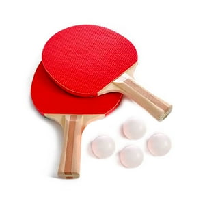 Genérico - Pack 5X Set De 2 Paletas De Ping Pong + 4 Pelotas Basic - Sr2505