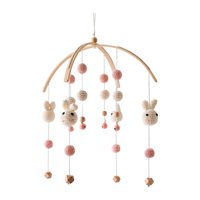 Magideal - Bebé Cuna Móvil Juguete Techo Móvil Lindo Recién Nacido Sonajeros Móvil Cama Colgante Campana Juguete Decoración De La Habitación Del Bebé Precioso Be Conejo De Ganchillo