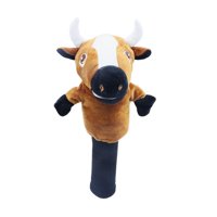 Magideal - Funda De Palo De Golf Con Diseño De Animal Para Madera De Calle, Regalo Ligero Y Novedoso, Bonita Funda Para Palo De Golf Para Mujeres Y Golfistas May Vaca