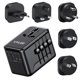 thumbnail image 1 of Adaptador de viaje universal VYLEE tipo D/G/C/I/A con USB, 1 of 8