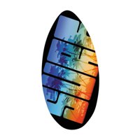 Magideal - Skimboard Tabla De Deslizamiento En Arena Y Agua Resistente Liviana Con Diseño Llamativo Perfecta Para Adultos Y Niños Apto Para Playa Y Diversión 41 Pulgadas