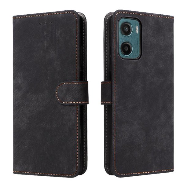 Funda Billetera para Motorola MOTO G05 4G con Soporte - Cartera de Cuero con Ranuras Negro