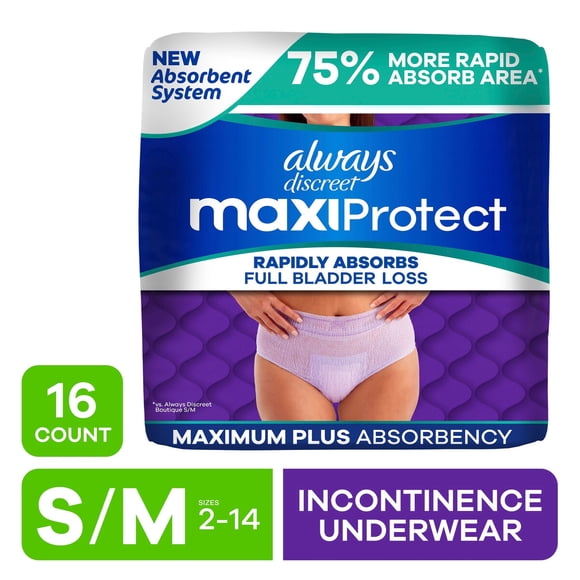 Paaal Femenino Always Discreet MaxiProtect SM 16 Unidades