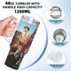 thumbnail image 5 of Héroe Anónimo Vaso aislado de acero inoxidable con asa, diseño temático, regalo para familia, amigos y fans; incluye pajita y encaja en el portavasos estándar, 40 oz, 5 of 6