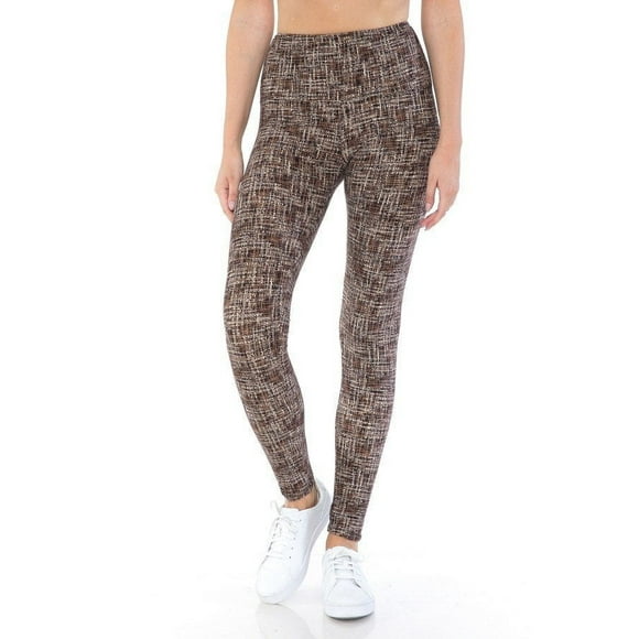 Saronite Leggings de Yoga de Cintura Alta y Longitud Completa con Estampado Multicolor (para Mujer)