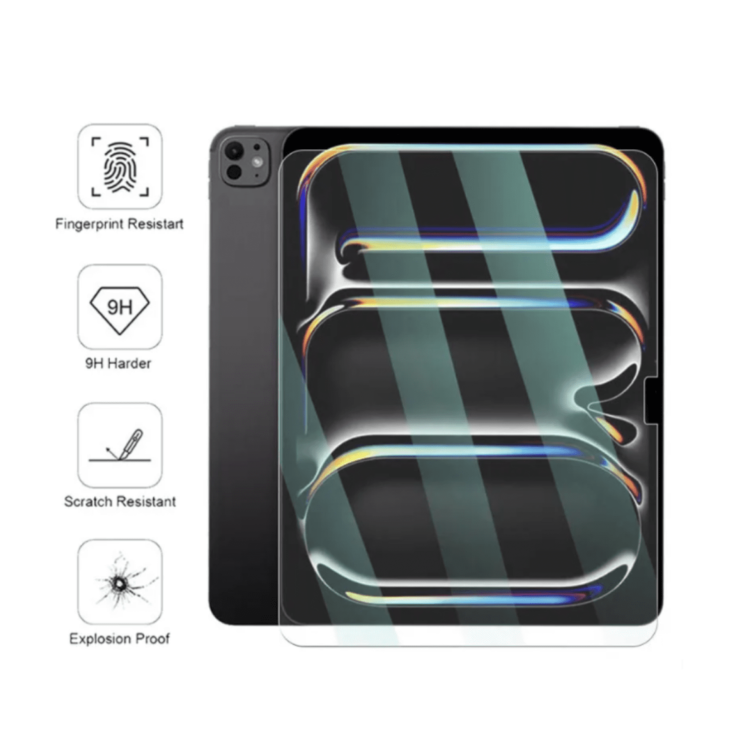 Mar Cases - Lámina Mica Vidrio Templado Para Ipad Air 13 M2 2024