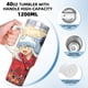 thumbnail image 5 of Inuyasha Vaso aislado de acero inoxidable con asa, diseño temático, regalo para familia, amigos y fans; incluye pajita y encaja en el portavasos estándar, 40 oz, 5 of 6