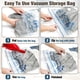 thumbnail image 3 of Bolsas de almacenamiento al vacío HIBAG 10 Jumbo que ahorran espacio para ropa, 3 of 6
