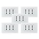 thumbnail image 1 of Pack 5 Tomacorriente Triple Metálico 16a - Blanco, 1 of 3
