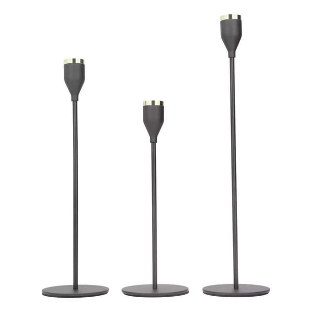 Pack 3 Porta Vela Candelabro Set 3 Candelabros Elegantes