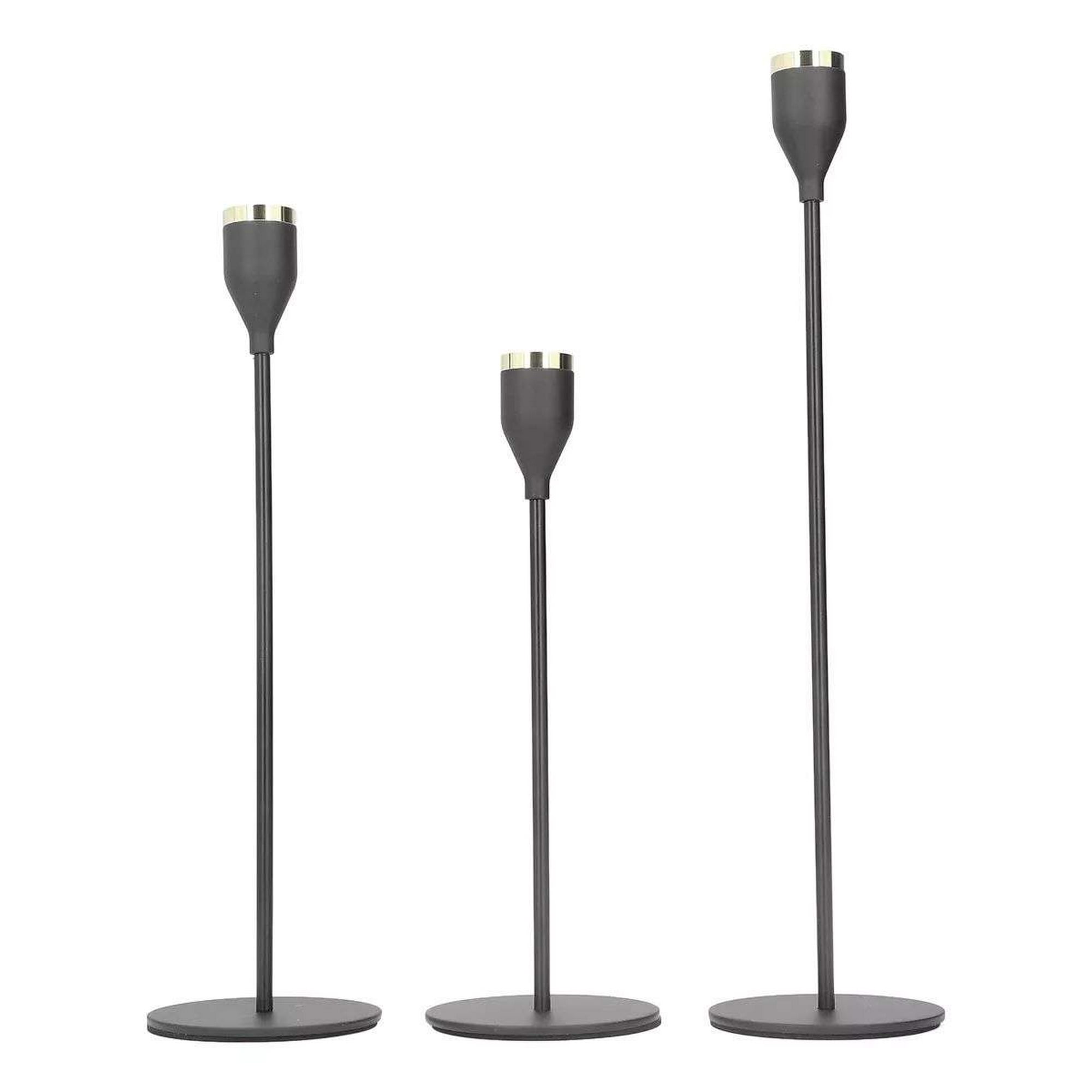 Oem - Pack 3 Porta Vela Candelabro Set 3 Candelabros Elegantes