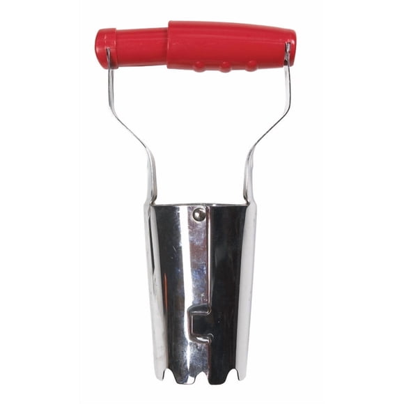 Maceta para césped y jardín, acero, ajustable, mango de polietileno de 23 cm