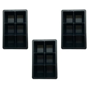Wayu - Pack 3 Cubetas De 6 Hielos Xl Silicona