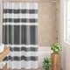 thumbnail image 1 of Cortina de ducha Madison Park Spa Waffle 180 x 180 cm, color carbón, 1 of 8