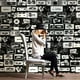 thumbnail image 1 of 1 Roll Retro Cassette Tape Photo Wallpaper, Instant Paste, Student Dormitory, Fashion Life, Hall Dessert Shop, Hair Salon Shop, For Wall Decoration , 17.72*78.74in, 1 of 2