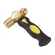 thumbnail image 1 of Martillo De Sello De Latón De 1 Libra Con Mango Corto De Cabeza De Mazo Plano Para Manualidades De Bricolaje, 1 of 5