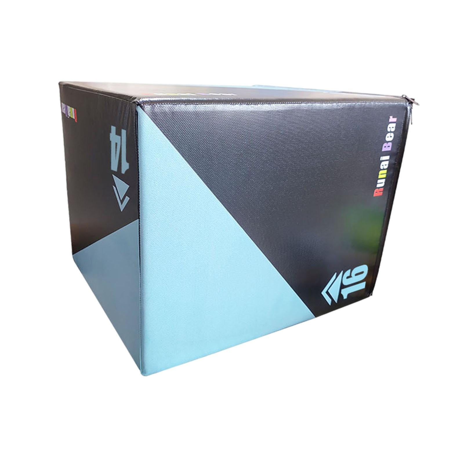 Magideal - Cajón De Salto Pliométrico 3 En 1, Equipo De Ejercicio De Salto, Versátil, De Alta Densidad, Para Entrenamiento De Fuerza Y Agilidad En Gimnasios Y Estilo E