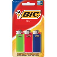 Encendedor Bic Mini Paquete De 3 Con Colores A Prueba De Niños