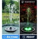 thumbnail image 3 of Panel de vidrio de fuente solar 1.5W fuente de agua solar flotante con varillas fijas, bomba solar para baño de aves, jardín, estanque, piscina, al aire libre (luces coloridas del panel), 3 of 3