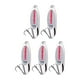 thumbnail image 5 of 5x Cucharas De Pesca Spinnerbaits Duros Verticales, Cebos Para Lubinas, Agua Dulce, Agua Salada, Plata, 14g, 5 of 5