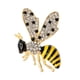 thumbnail image 1 of rhinestone flying honeybee broche insecto solapa pin boutonniere joyería, 1 of 5