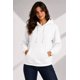 thumbnail image 1 of Poleron Canguro Basico 500g Mujer Con Capucha Bordar 60/40 L Blanco Liso, 1 of 3