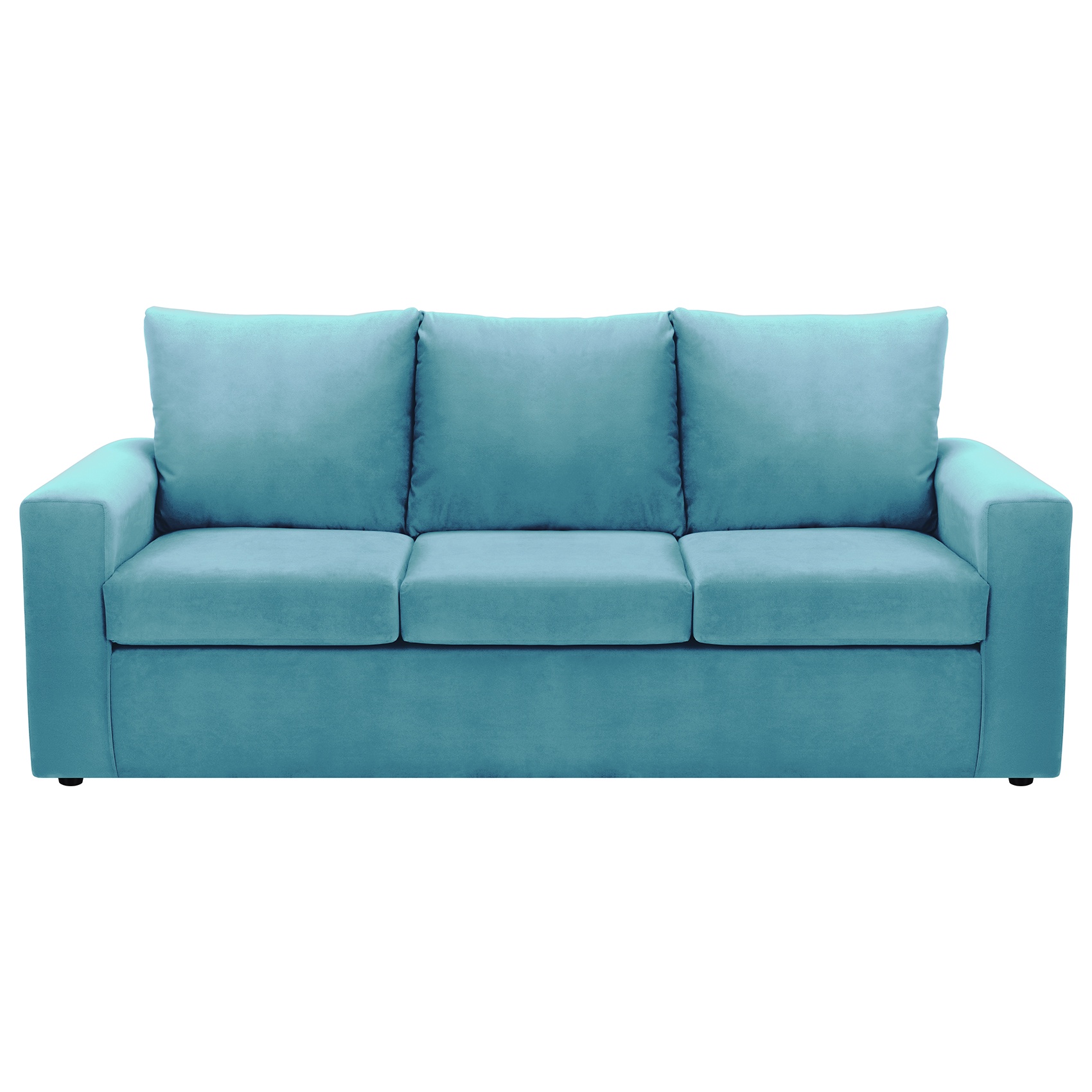 Bodevir - Sofa Kendy 3Cg Felpa 30 Turquesa