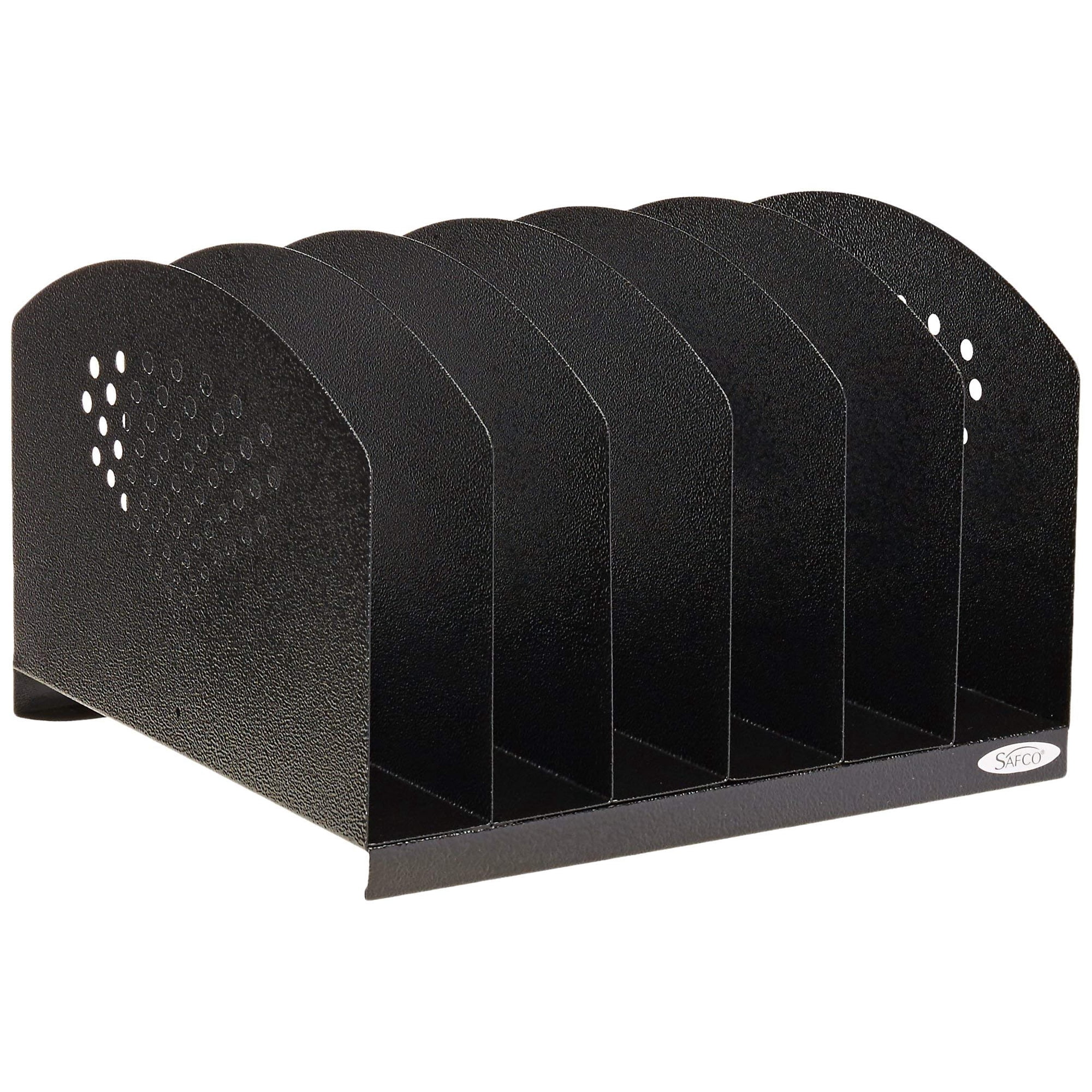 Organizador De Escritorio Safco 3155bl De Acero Con 6 Secciones Verticales