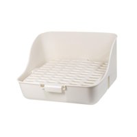 Ioensy - Caja De Baño Para Conejos, Accesorios Para Mascotas, Inodoro Para Ardillas, Hurones Y Erizos, Color Blanco
