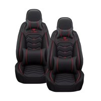 Importclick - Kit Fundas Cubre Asiento Eco Cuero Auto Almohadilla Luxury