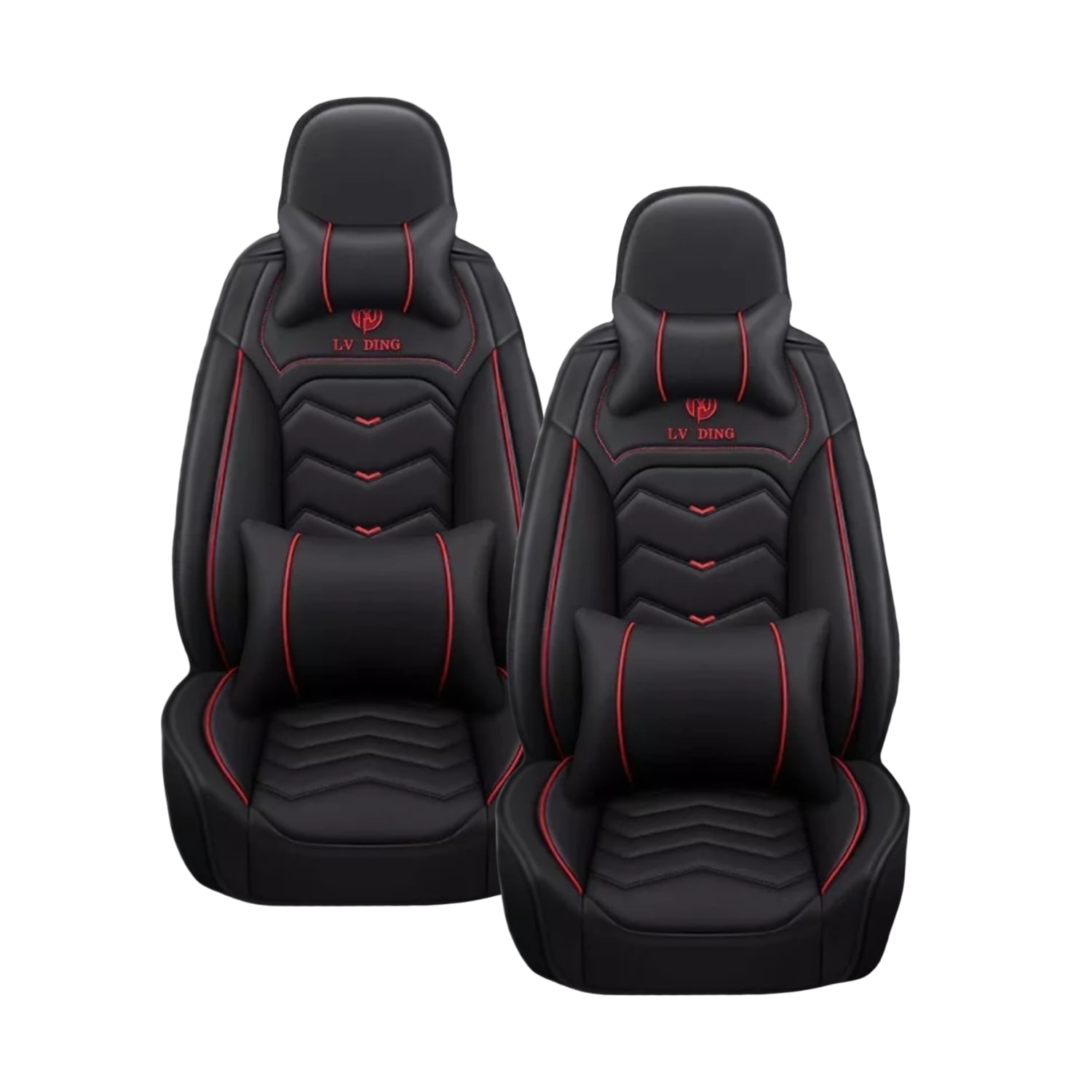 Importclick - Kit Fundas Cubre Asiento Eco Cuero Auto Almohadilla Luxury