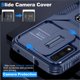thumbnail image 3 of Funda Armada para Motorola Moto G Pure 2021 con Tapa Deslizante y Soporte Magnético Giratorio Azul, 3 of 5