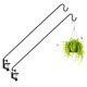 thumbnail image 1 of Gancho para terraza ERYTLLY extensible de 43 pulgadas, pack de 2, negro, 1 of 9