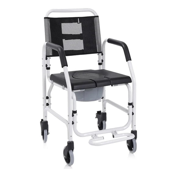 Silla De Ruedas Para Baño Con Inodoro Asiento Acolchado