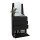 thumbnail image 4 of Comoda Con Espejo 3 Cajones 1 Puerta Negro, 4 of 7