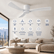 thumbnail image 2 of Ventilador de techo Sumo VT50 Blanco 52" 3 Aspas de madera blanco, 2 of 5
