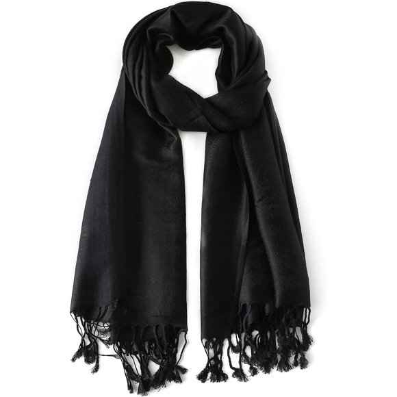 Ciormis Pañuelo Pashmina de Paisley Sedoso Bicolor para Mujer