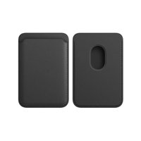 Genérico - Billetera Tarjetero Magnético Para Iphone 12 /13 Negro Compatible Magsafe
