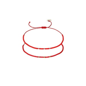Zazü - Pack 2 Pulseras Rojas Dúo Rojo Talla Única