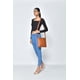 thumbnail image 2 of Cartera Bandolera Sharo Slim Cuero Genuino Negra, 2 of 7