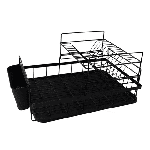 Genérico - Escurridor Loza 2 Niveles Color Negro