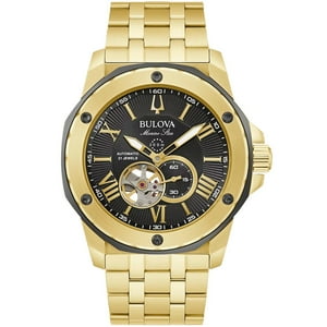 Bulova - Reloj Marine Star Esfera Negra Para Hombre - 98A273