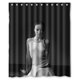 thumbnail image 1 of Cortina de ducha de celebridad sexy y oscura de Olivia Wilde, juego de cortina de baño con ganchos, tamaño 66 x 72 pulgadas, 1 of 3