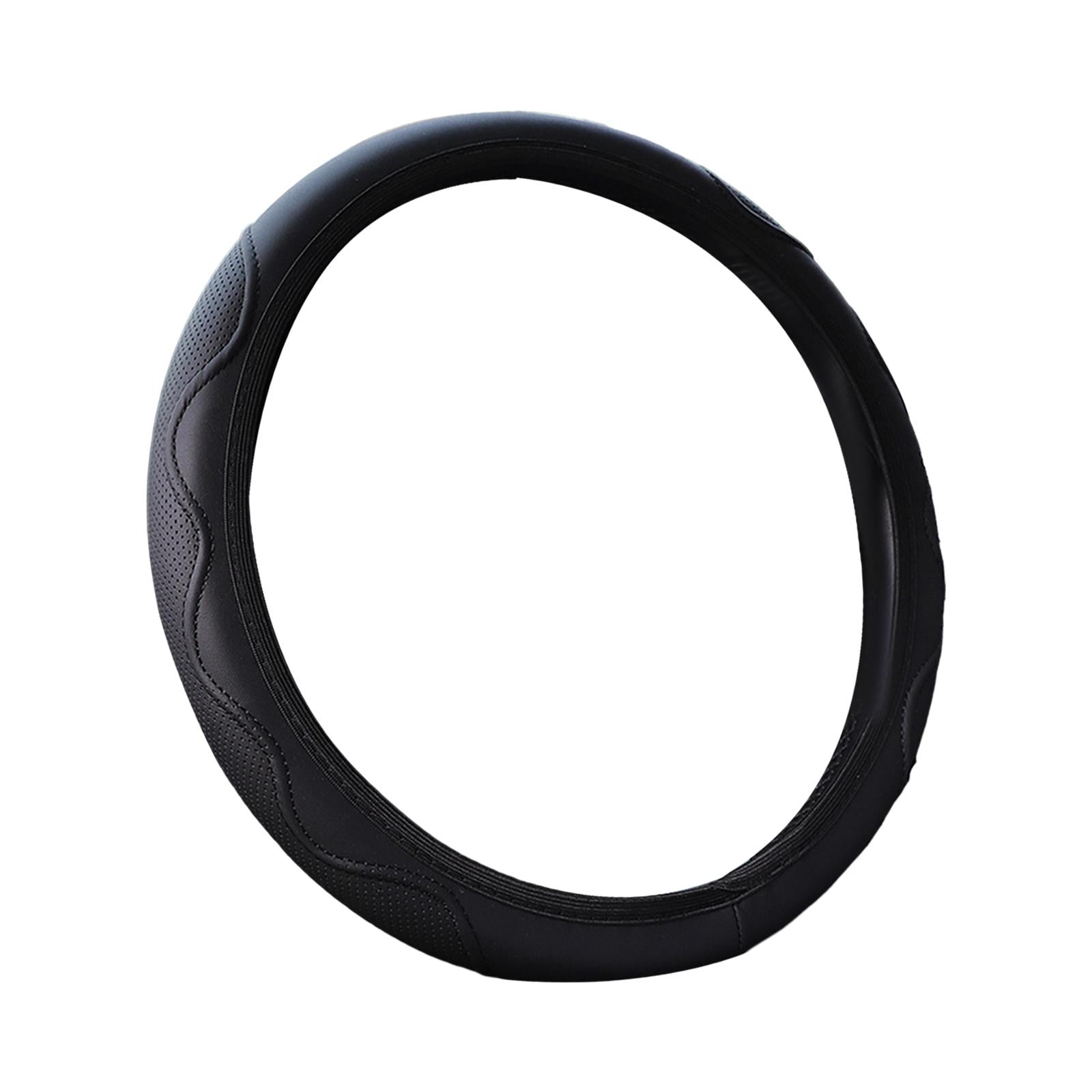 Magideal - Protector Para Volante De Coche, Moda Universal, Elegante, Para Coches, Suv, Accesorios De Interior De Coche, Costuras Exquisitas, Antideslizantes , Negro