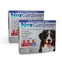Nexgard - Pack Antiparasitario Perros 25 A 50 Kg X 3 Comprimidos Masticables