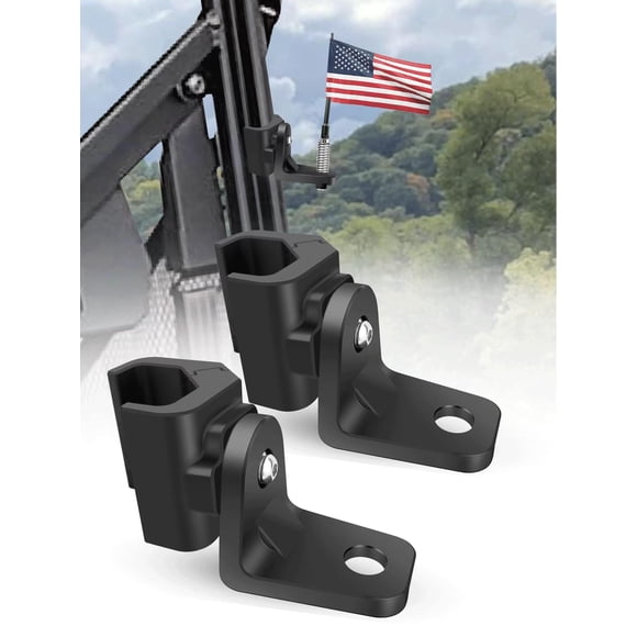 Soportes para látigo UTV ZIDIYORUO de alta resistencia, 2 piezas, negro