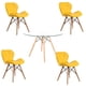 thumbnail image 1 of Comedor Mesa Redonda de Vidrio Amarillo, 1 of 3
