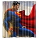 thumbnail image 1 of Cortina de ducha de Superman, juego de cortina de baño con ganchos, tamaño 66 x 72 pulgadas, 1 of 3